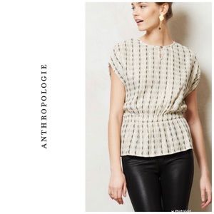 Anthropologie Ace & Jig Catalina stripe peplum top